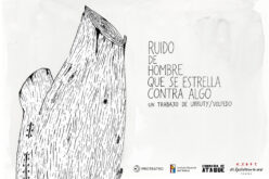 Ruido de un hombre que se estrella contra algo
