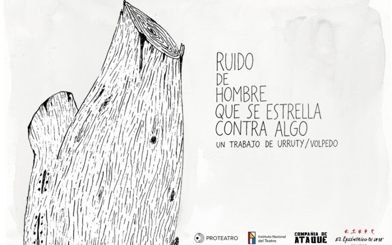 Ruido de un hombre que se estrella contra algo